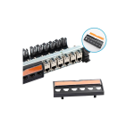 PANNEAU DE BRASSAGE 24 PORTS RJ45 blindé CAT6A FTP - 19"