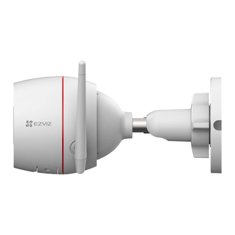 EZVIZ H3c, Caméra de sécurité WiFi extérieure 4MP 2K CCTV pour la maison avec vision nocturne couleur, détection de forme humaine AI, défense active, résistante aux intempéries, conversation bidirectionnelle, voix personnalisable, fonctionne avec Ale