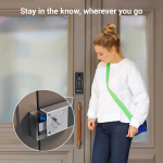 EZVIZ DL03 Pro Serrure à jante intelligente (Smart Rim Lock) - Compatible Bluetooth et Wi-Fi, accès par empreinte digitale, code d'accès et carte, contrôle à distance, alertes anti-sabotage, installation facile