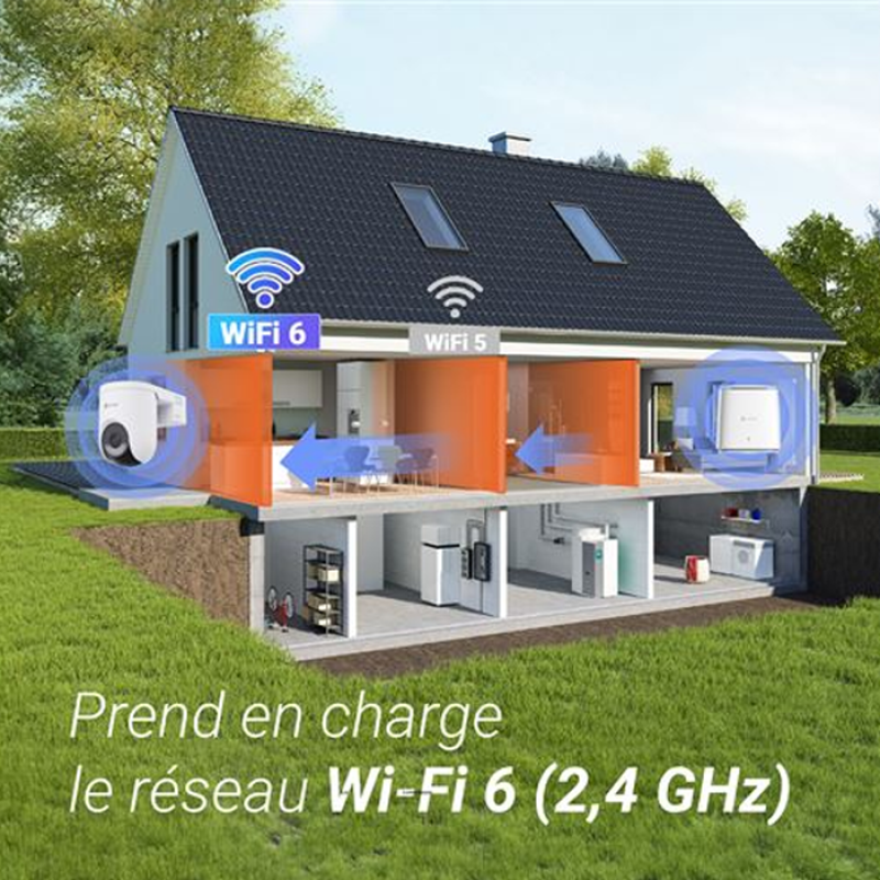 EZVIZ HB8c/SP (avec panneau solaire) - 4MP - HB8 Lite Wi-FI - 4MP Caméra de surveillance connectée, Caméra de sécurité d'extérieur sans fil, vision nocturne en couleur, détection humaine, détection de véhicule, audio bidirectionnel
