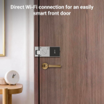 EZVIZ DL03 Pro Serrure à jante intelligente (Smart Rim Lock) - Compatible Bluetooth et Wi-Fi, accès par empreinte digitale, code d'accès et carte, contrôle à distance, alertes anti-sabotage, installation facile