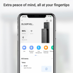 Serrure intelligente EZVIZ DL50FVS, serrure de porte d'entrée sans clé 8 en 1, serrure de porte à reconnaissance faciale 3D, stockage intégré de 8 Go, vision nocturne de 2 mètres, interphone actif, télécommande par application
