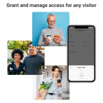 EZVIZ DL03 Pro Serrure à jante intelligente (Smart Rim Lock) - Compatible Bluetooth et Wi-Fi, accès par empreinte digitale, code d'accès et carte, contrôle à distance, alertes anti-sabotage, installation facile