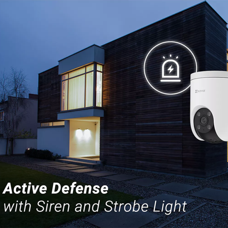 EZVIZ H8c Poe 3 MP 2K Caméra de surveillance Wifi exterieure motorisée - PoE (Pas Wi-FI)