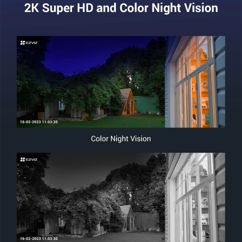 EZVIZ EB8 4G LTE 2K avec panneau solaire - Camera Extérieure sans Fil sur Batterie 10400mAh avec Suivi Auto, Détection de Personne, Vision Nocturne en Couleur, Audio Bidirectionnel, GPS Intégré, ne Prend Pas en Charge Wi-FI
