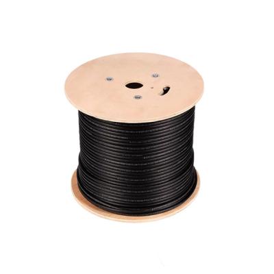 Câble Réseau CAT6 FTP Extérieur (Outdoor) Noir - Bobine de 305m - Blindé contre Interférences - Gaine PE Haute Résistance UV & Intempéries - Conducteur CCA - Idéal Vidéosurveillance IP & Réseaux Longue Distance
