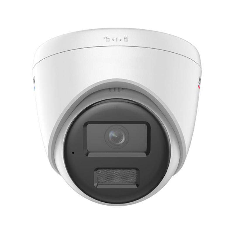 Hikvision DS-2CD1347G3-LIU (2.8mm) - Caméra IP Turret 4MP ColorVu & Smart Hybrid Light 30m - WDR 120dB - Microphone Intégré - Port MicroSD 512Go - PoE IP67 - Vidéosurveillance Pro