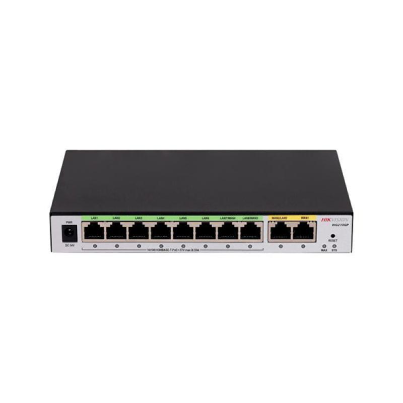 Routeur VPN Gigabit Multi-WAN Hikvision - Load Balancing & Failover - 10 Ports WAN/LAN Modulables - IPsec/L2TP/OpenVPN - Pare-feu SPI & QoS Vidéo - Boîtier Métal Fanless - Réseau & Vidéosurveillance Pro