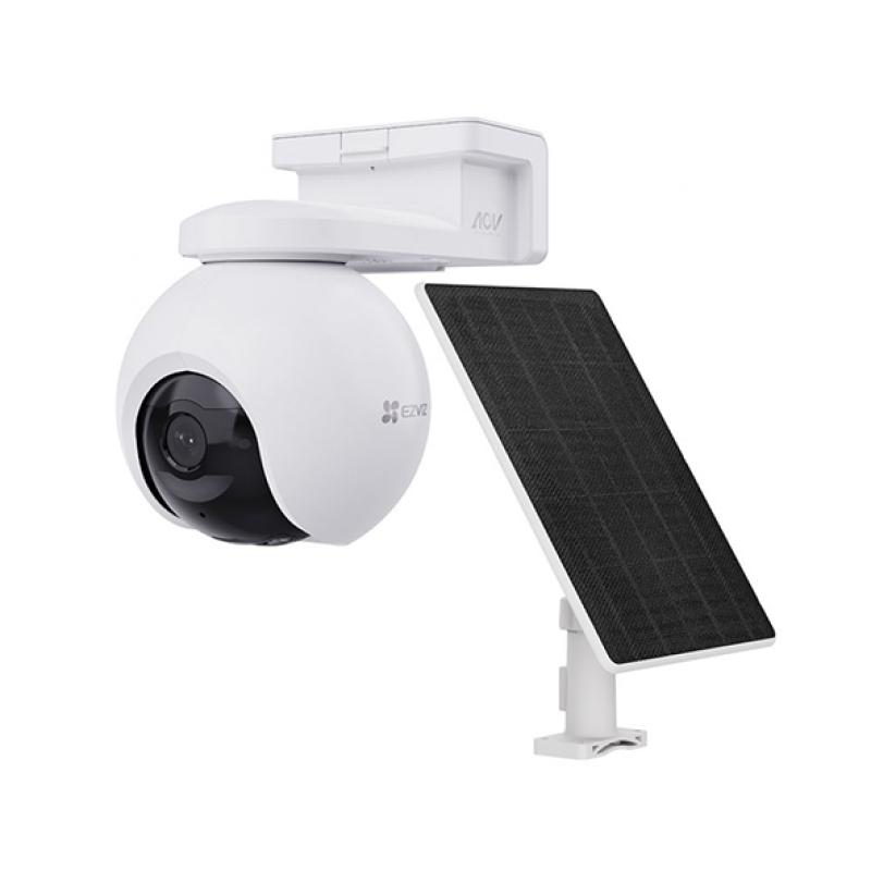 EZVIZ EB8 4K (CS-EB8/SP) - Caméra Extérieure Motorisée 360° Autonome 4G LTE & Wi-Fi - Résolution 4K 8MP - Batterie 10400mAh - Vision Nocturne Couleur - IA Humain/Véhicule - MicroSD 512Go - IP65 Pro