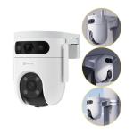 EZVIZ CS-H9c 3MP+3MP (2K) - Caméra Extérieure WiFi Double Objectif - Objectif Fixe & Motorisé 360° - Smart Hybrid Light Vision Couleur - IA Suivi Humains & Véhicules - Sirène & Audio Bidirectionnel - Vidéosurveillance Pro