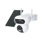 EZVIZ HB90 360° (CS-HB90/SP) - Caméra Extérieure Autonome Solaire Wi-Fi Dual Lens 4MP+4MP - Double Objectif - Vision Nocturne Couleur - IA Humain/Véhicule - MicroSD 512Go - IP65 Pro