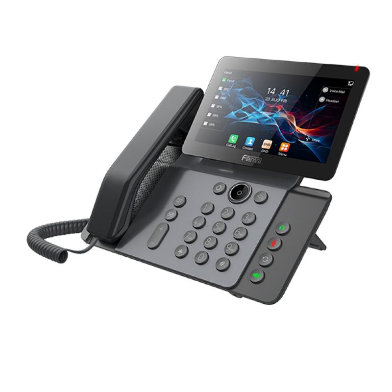 FANVIL V66 - Téléphone IP Smart 20 Lignes SIP - Écran Couleur Tactile 4.3" - Android - Wi-Fi Dual Band & Bluetooth - Double Gigabit - Audio HD Opus & PoE - Poste Entreprise Pr