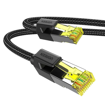 Cable reseau - Cordon de brassage - Câble rond blindé Cat 7 avec Ethernet RJ45 modulaire tressé -15M UGREEN NW150 10643 #10119