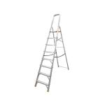 INGCO HLAD06081 - Échelle Escabeau Aluminium 8 Marches - Charge Max 150kg - Hauteur Plateforme 1.72m avec Arceau de Sécurité - Pliante & Légère
