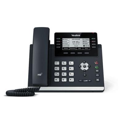 Yealink SIP-T43U Téléphone IP Professionnel 12 Comptes SIP - Écran 3.7", Dual Port Gigabit PoE, Audio HD