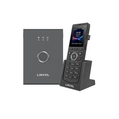 Fanvil Linkvil W710P - Kit Téléphone DECT IP Roaming - Base W710D + Combiné W610D IP67 - 10 Lignes SIP - Bluetooth 5.0 - Audio HD Opus - PoE - Téléphonie Sans Fil Pro