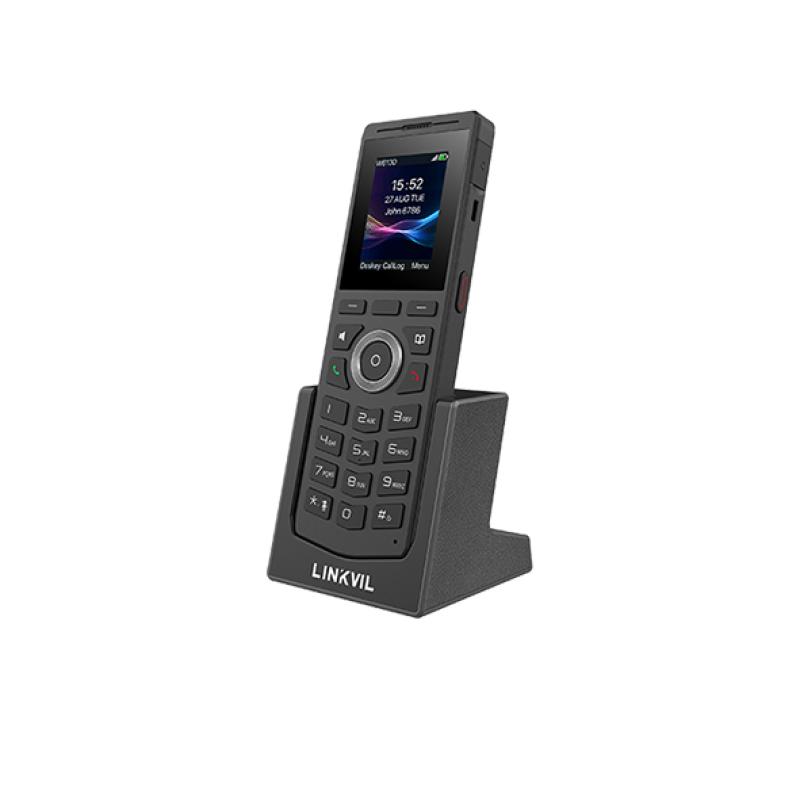 Fanvil Linkvil W710P - Kit Téléphone DECT IP Roaming - Base W710D + Combiné W610D IP67 - 10 Lignes SIP - Bluetooth 5.0 - Audio HD Opus - PoE - Téléphonie Sans Fil Pro